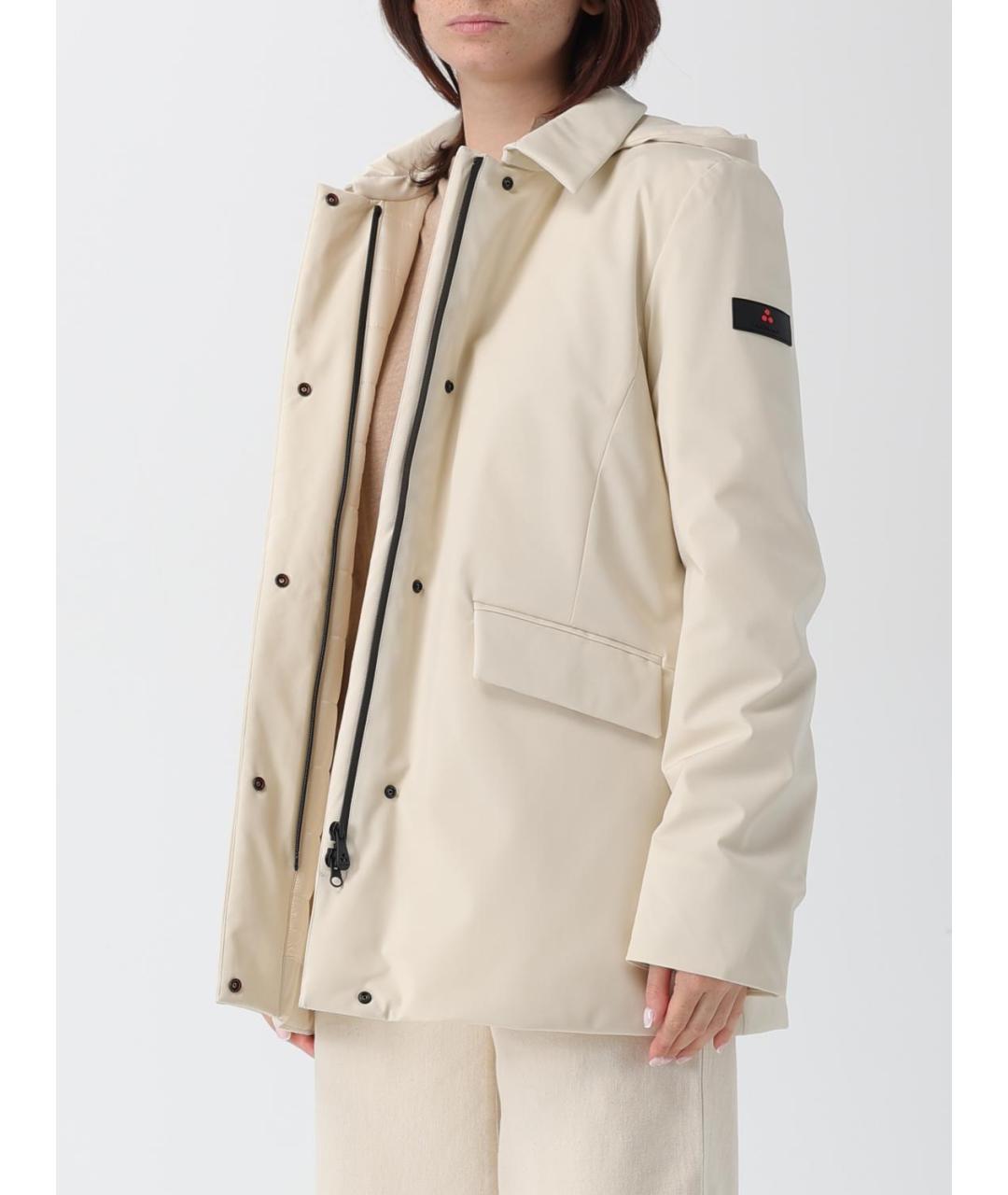 PEUTEREY Бежевая полиамидовая парка, фото 3