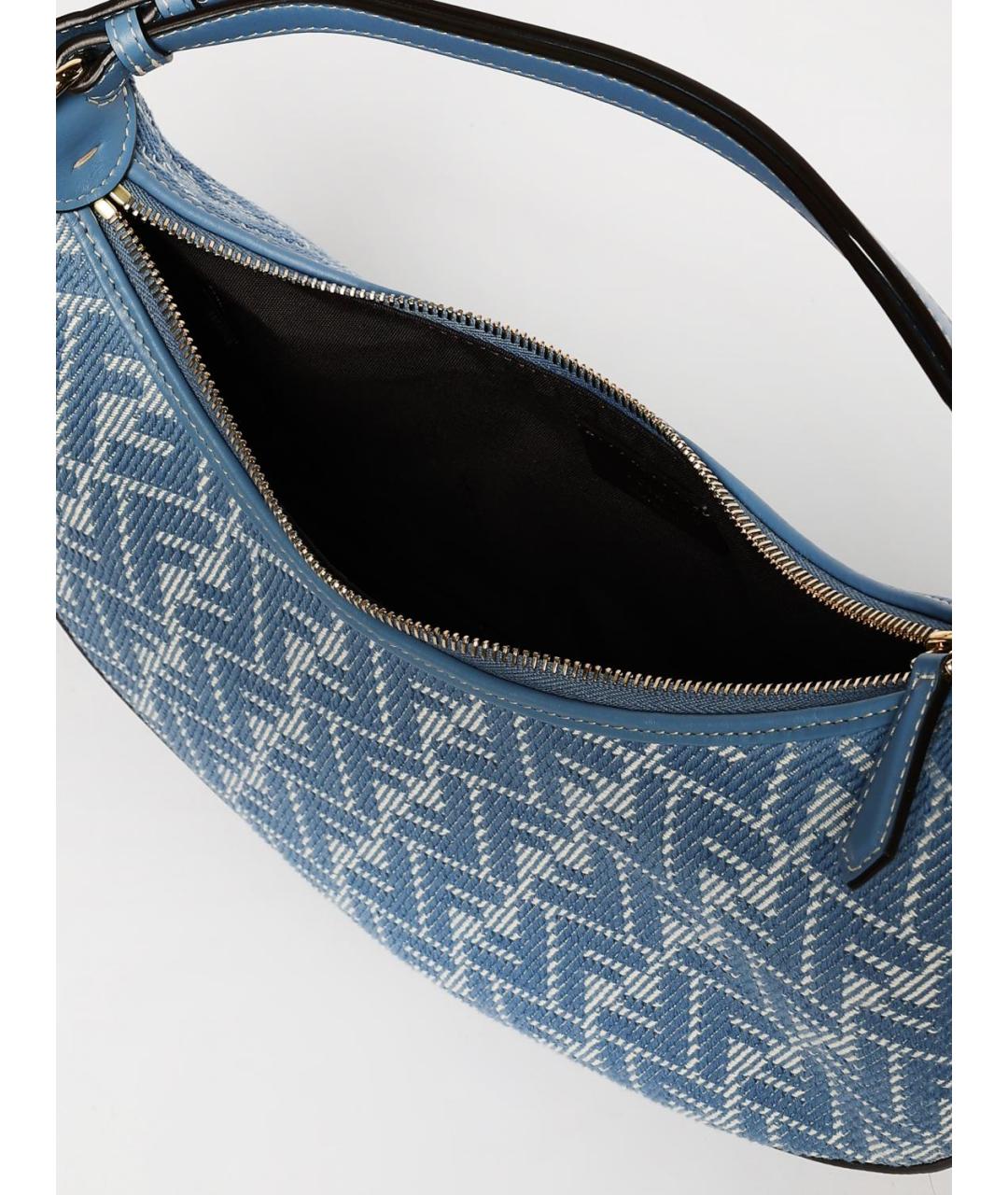 FENDI Синяя тканевая сумка через плечо, фото 5