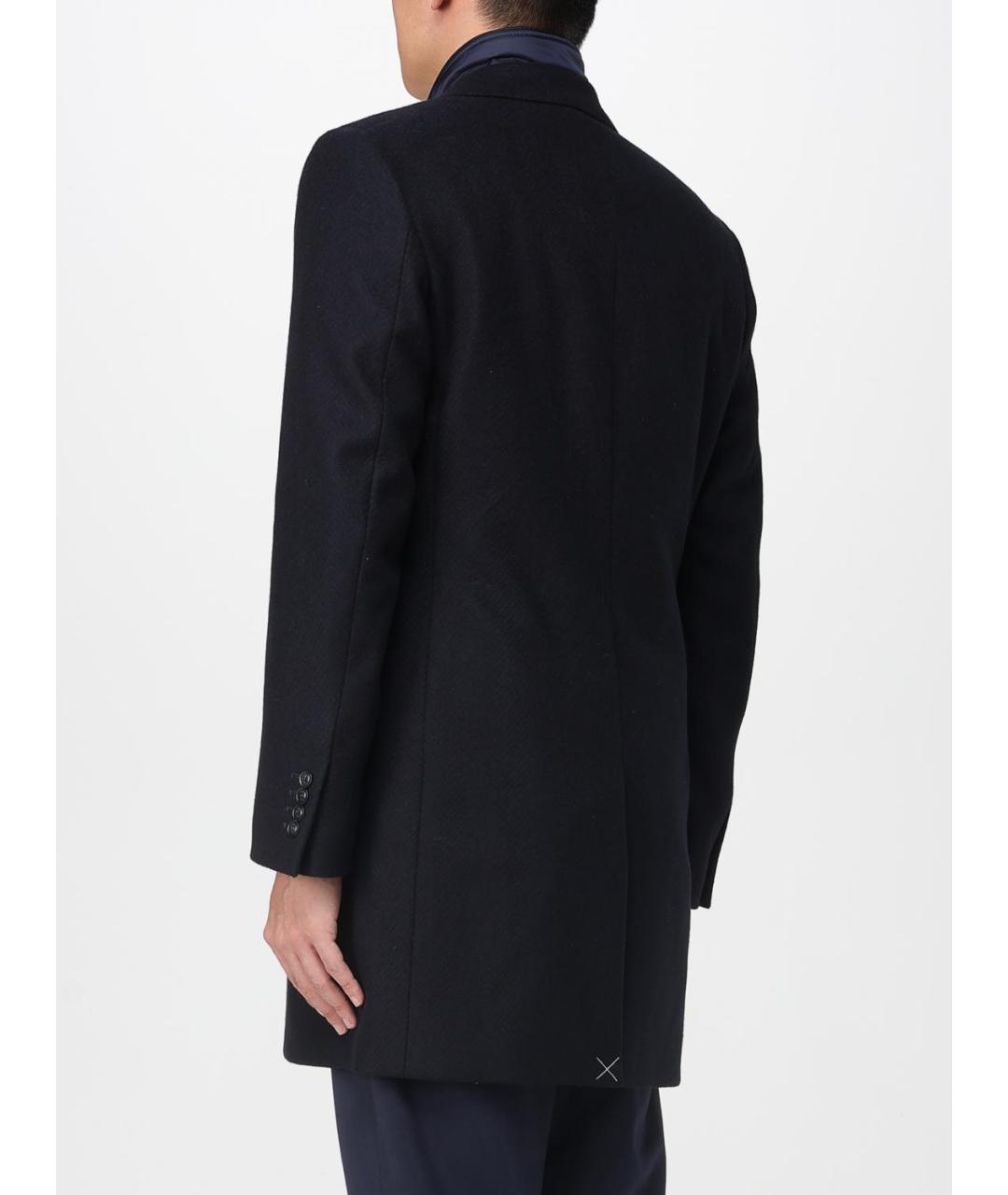 FAY Темно-синее шерстяное пальто, фото 2
