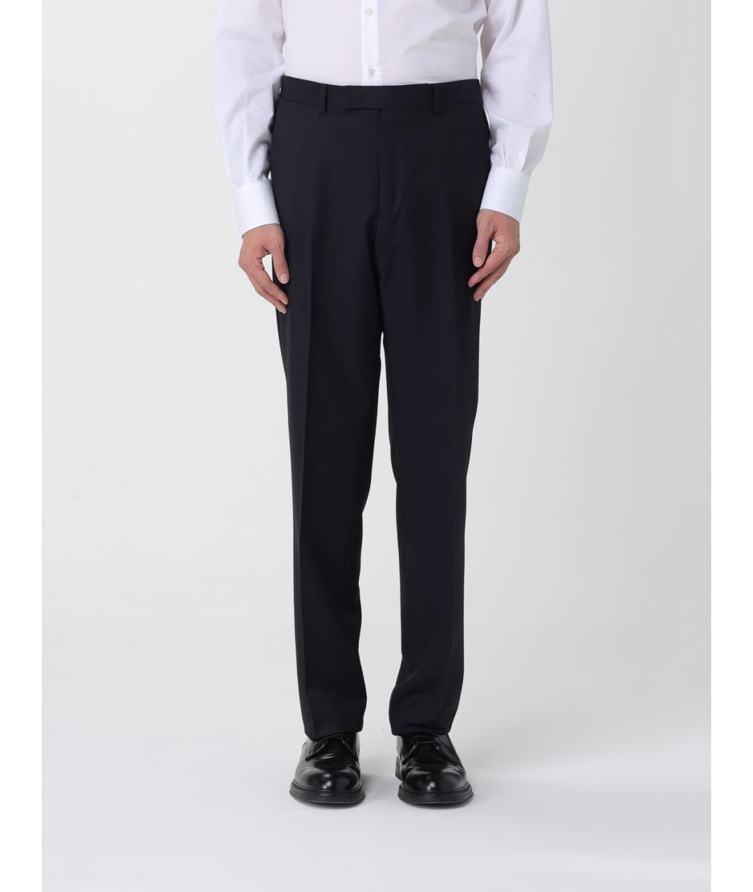 ZEGNA Темно-синий классический костюм, фото 6