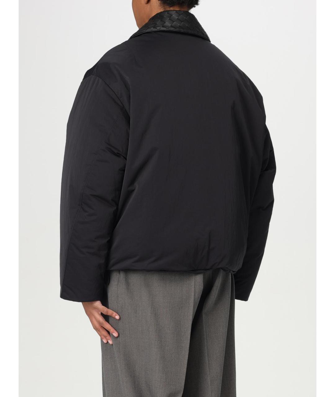 BOTTEGA VENETA Черная полиамидовая куртка, фото 4