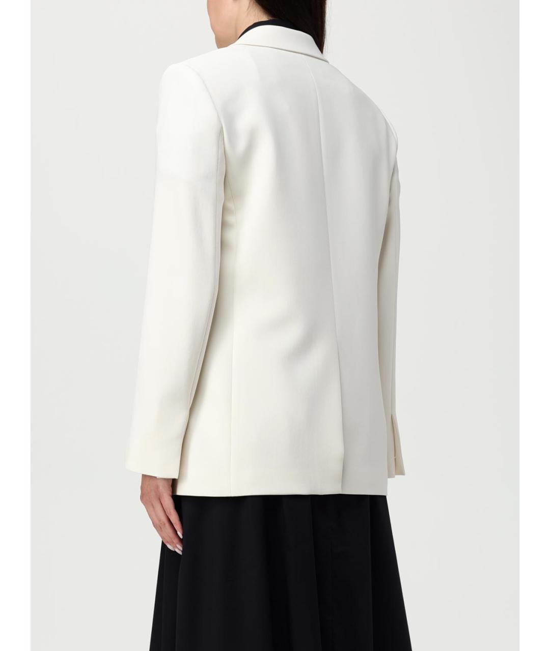 THEORY Белый полиэстеровый жакет/пиджак, фото 3