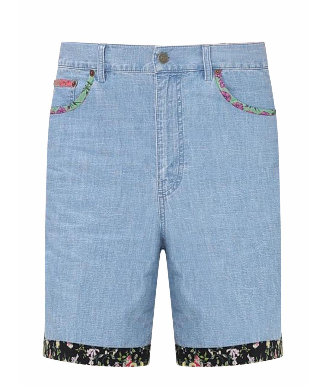 VALENTINO Голубые хлопковые шорты, фото 1