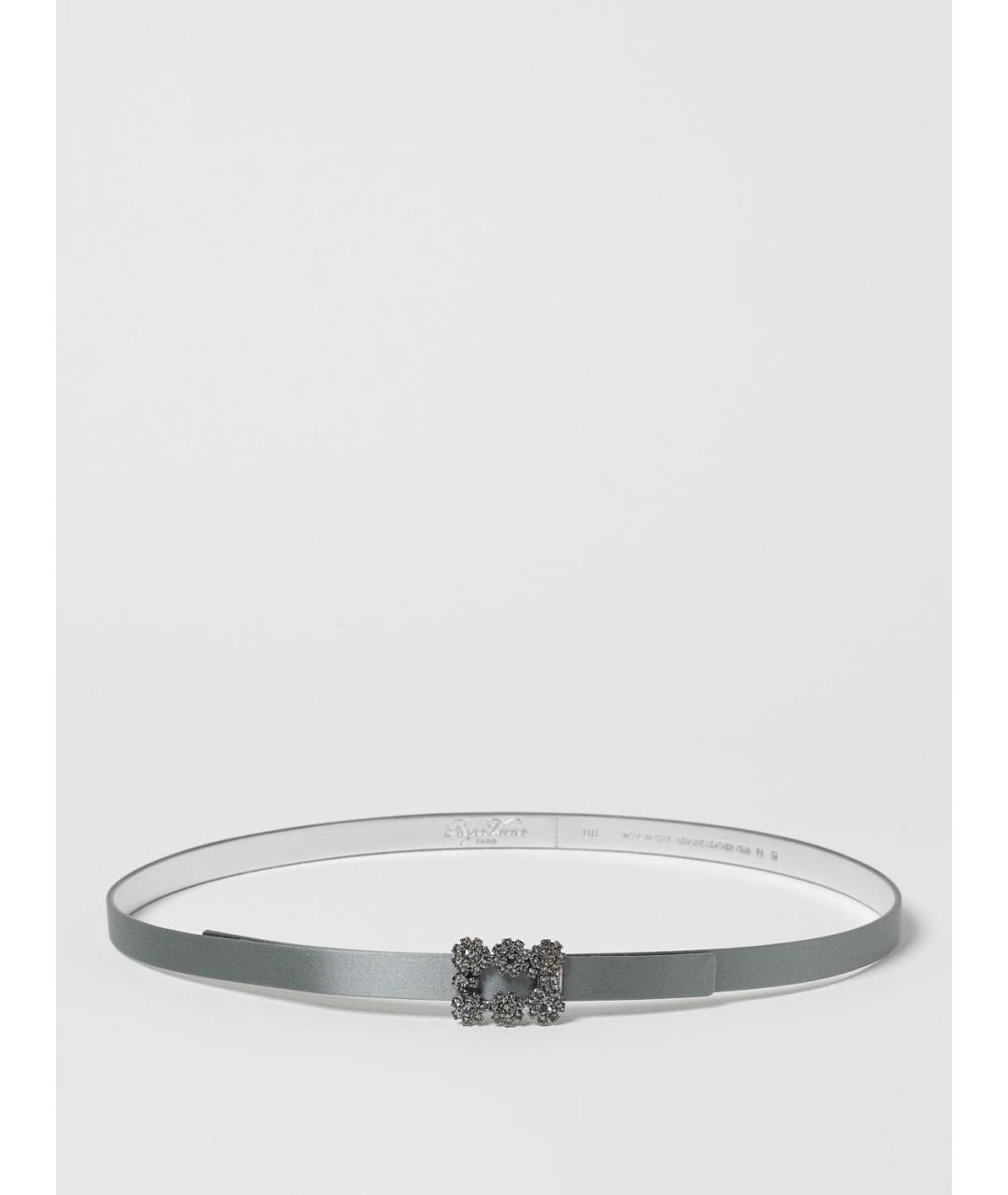 ROGER VIVIER Серый ремень, фото 3