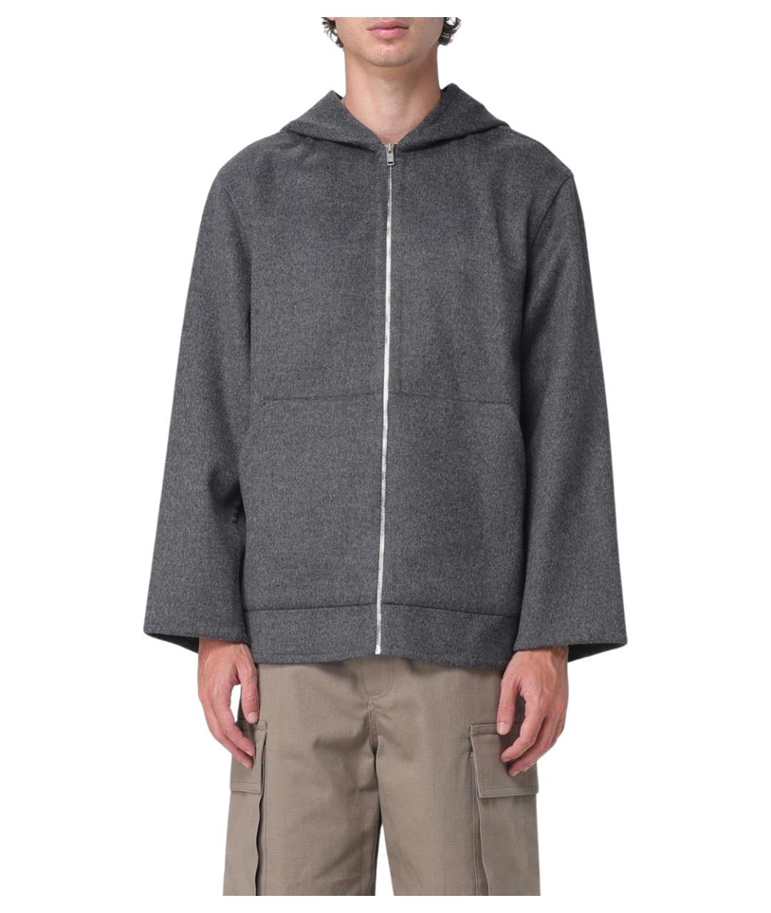 BOTTEGA VENETA Серое шерстяное пальто, фото 1