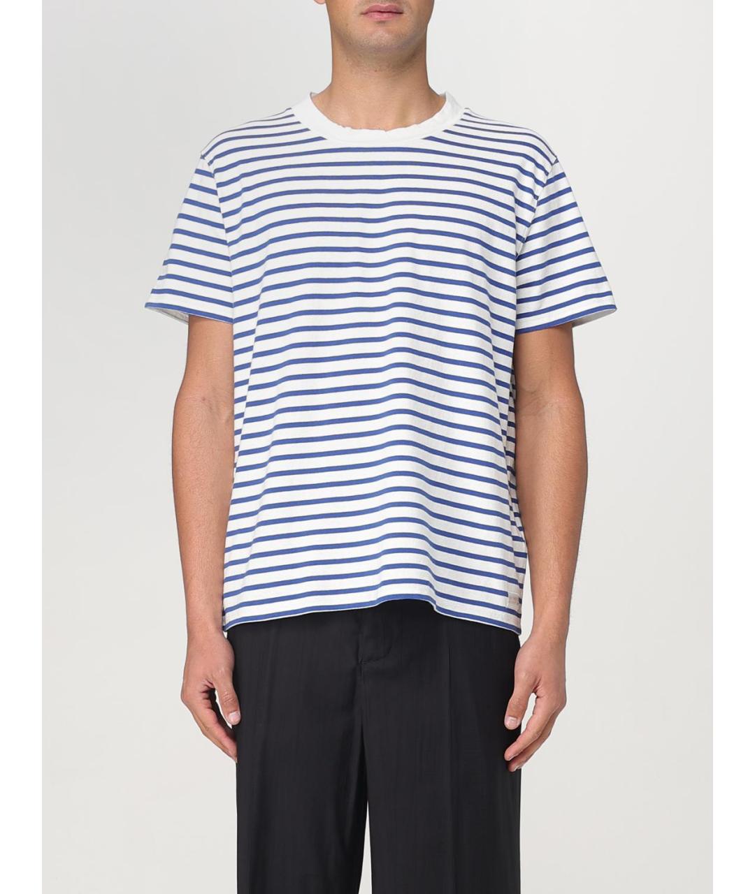 OUR LEGACY Синяя хлопковая футболка, фото 6