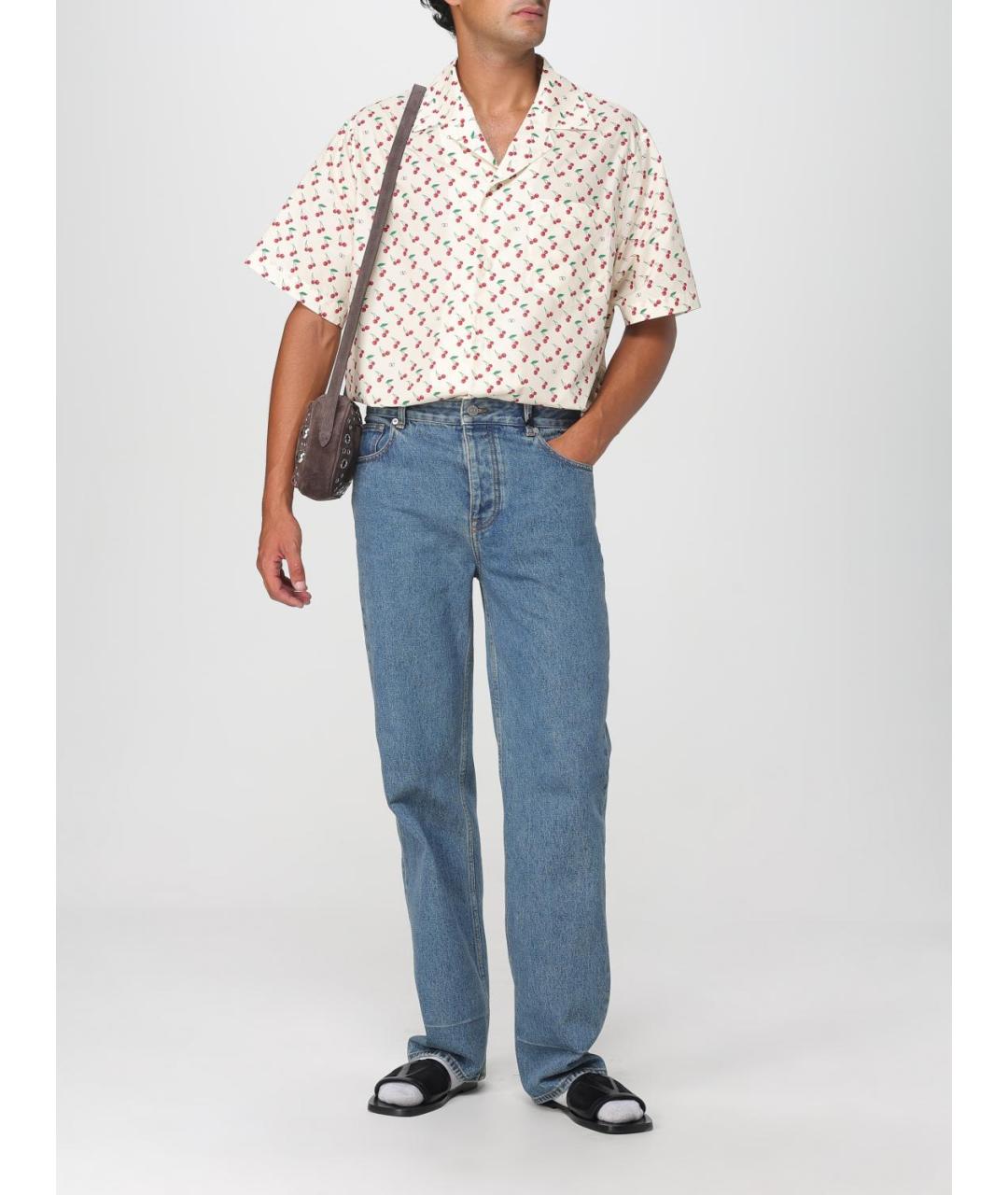 VALENTINO Мульти хлопковая кэжуал рубашка, фото 3