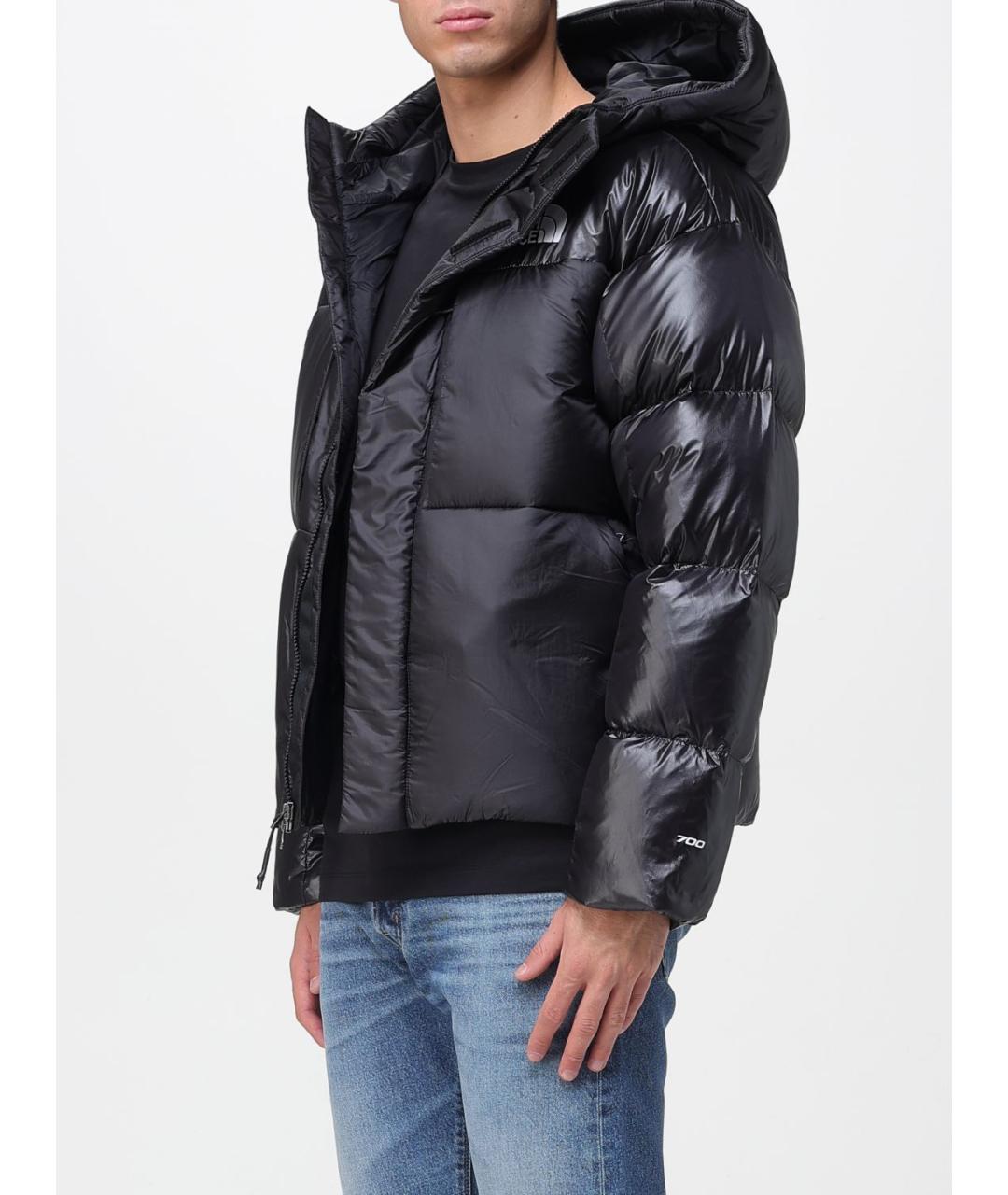 THE NORTH FACE Черный полиамидовый пуховик, фото 3