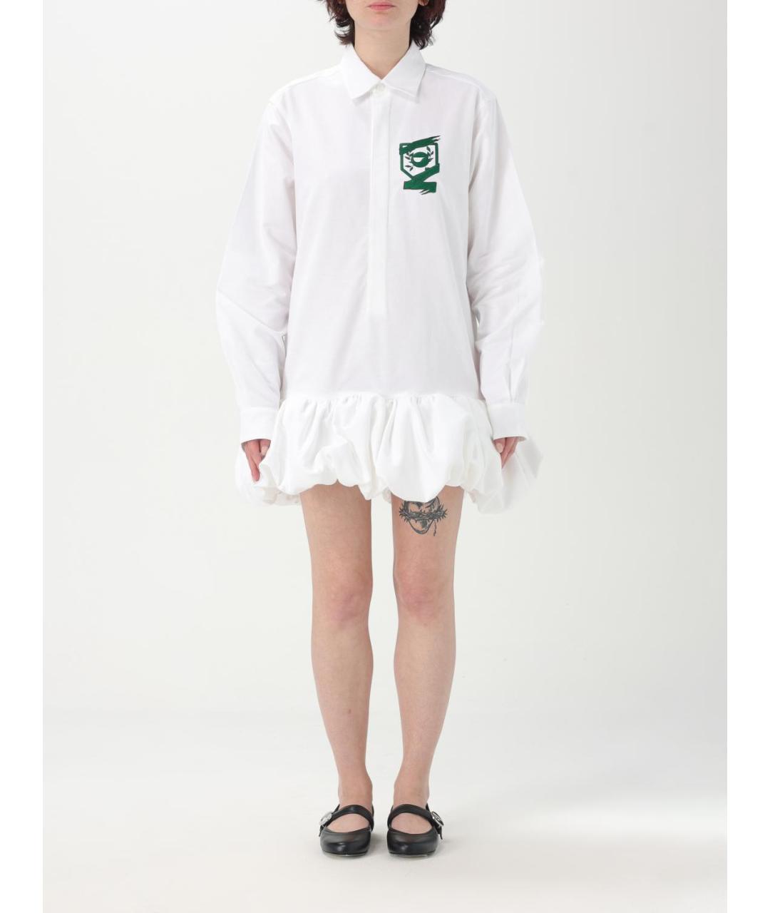 COPERNI Белое хлопковое повседневное платье, фото 2