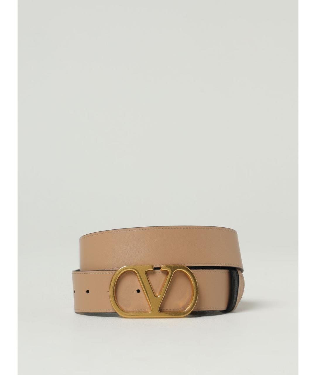 VALENTINO Черный кожаный ремень, фото 2