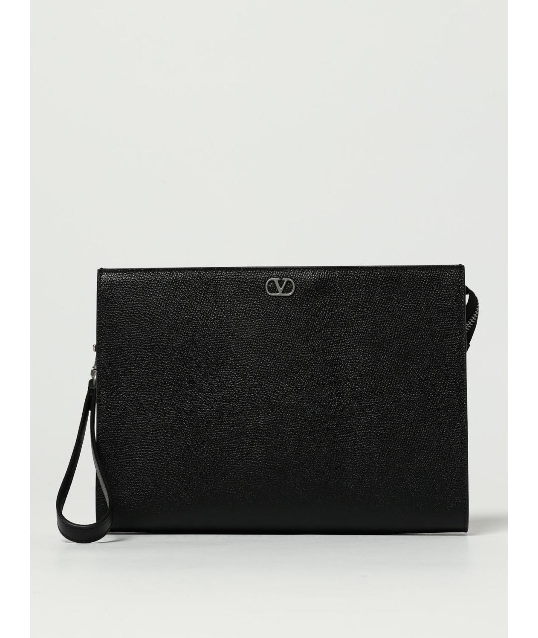 VALENTINO Черная кожаная папка для документов, фото 6