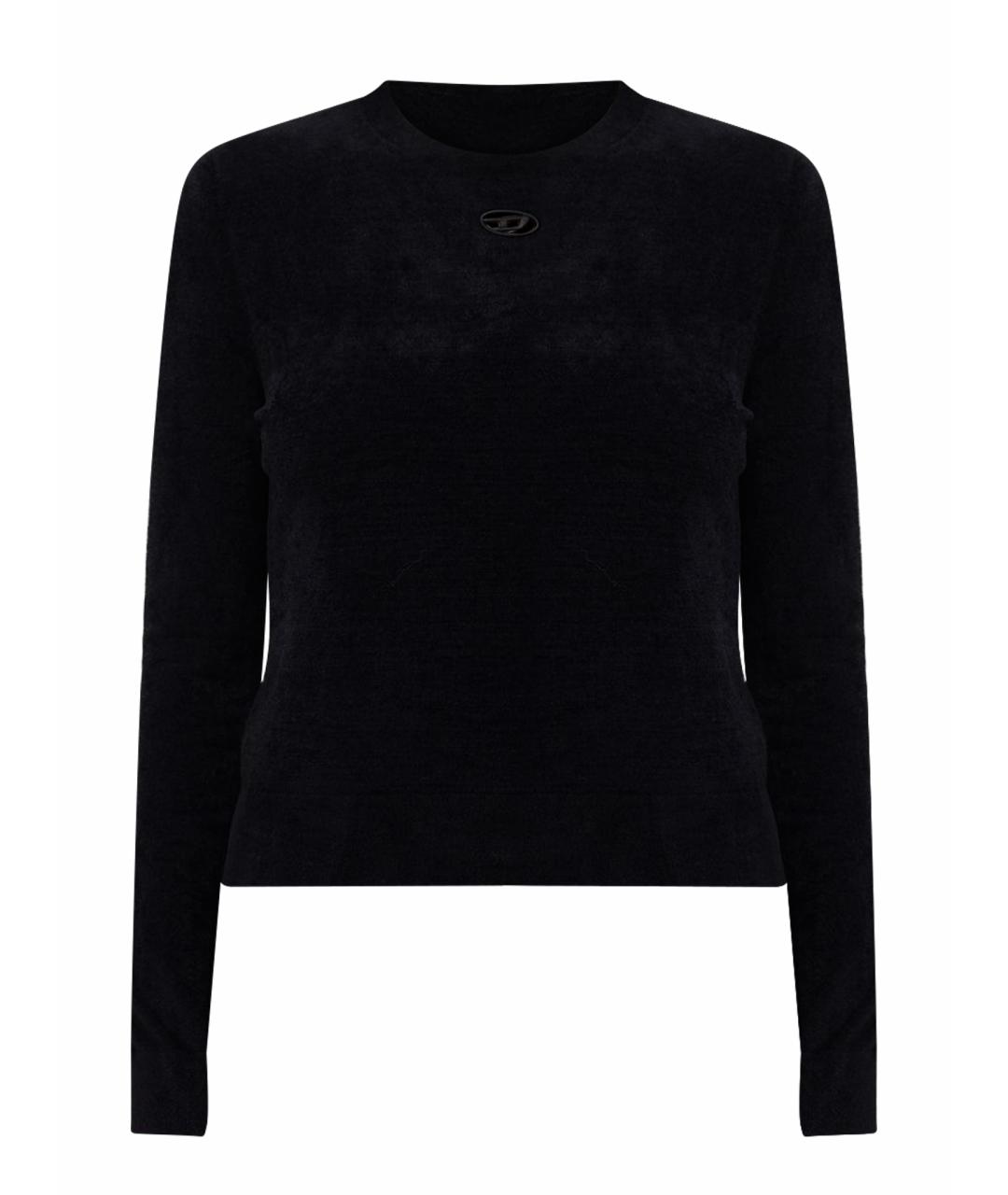 DIESEL Черный полиэстеровый джемпер / свитер, фото 1