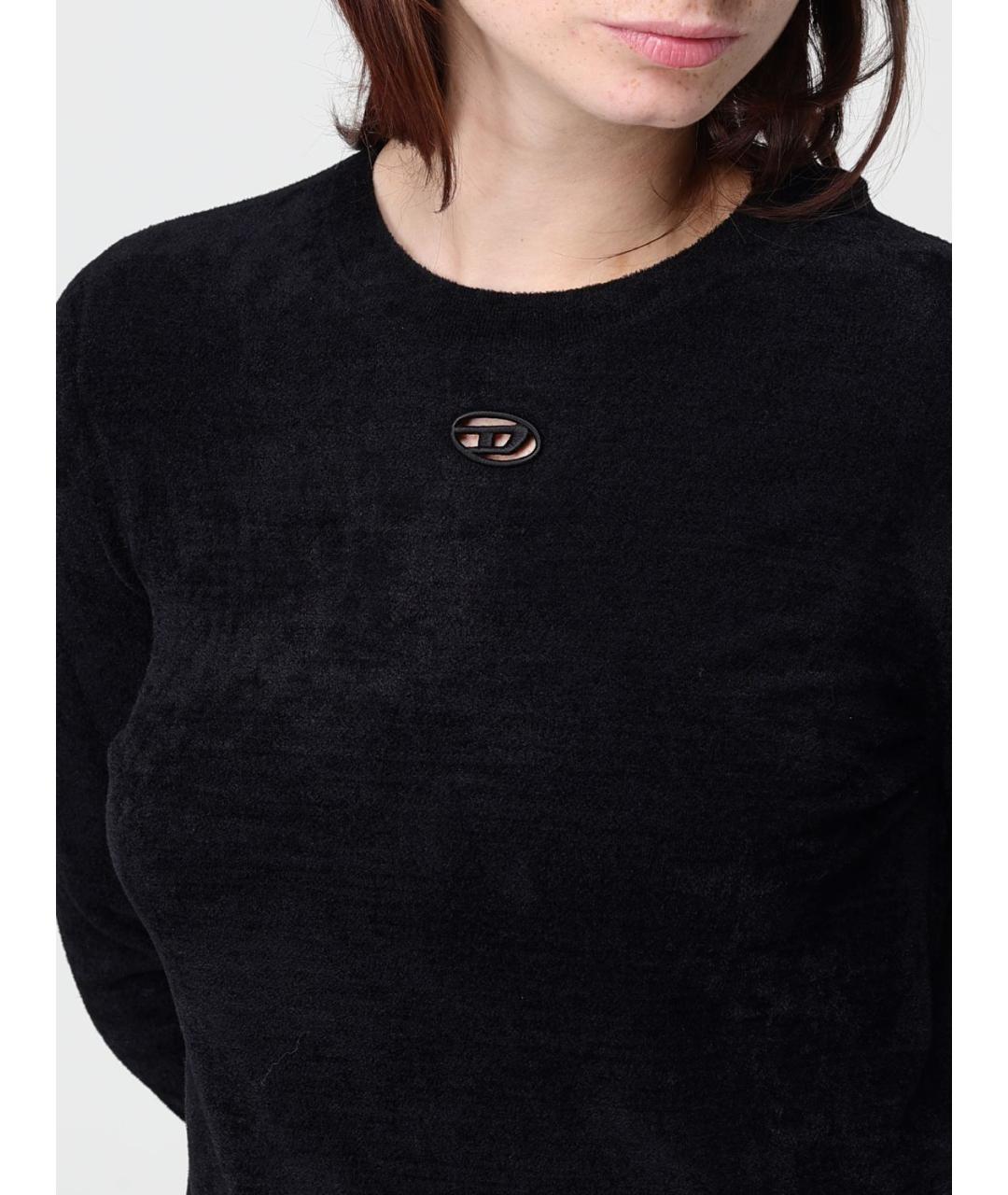 DIESEL Черный полиэстеровый джемпер / свитер, фото 3
