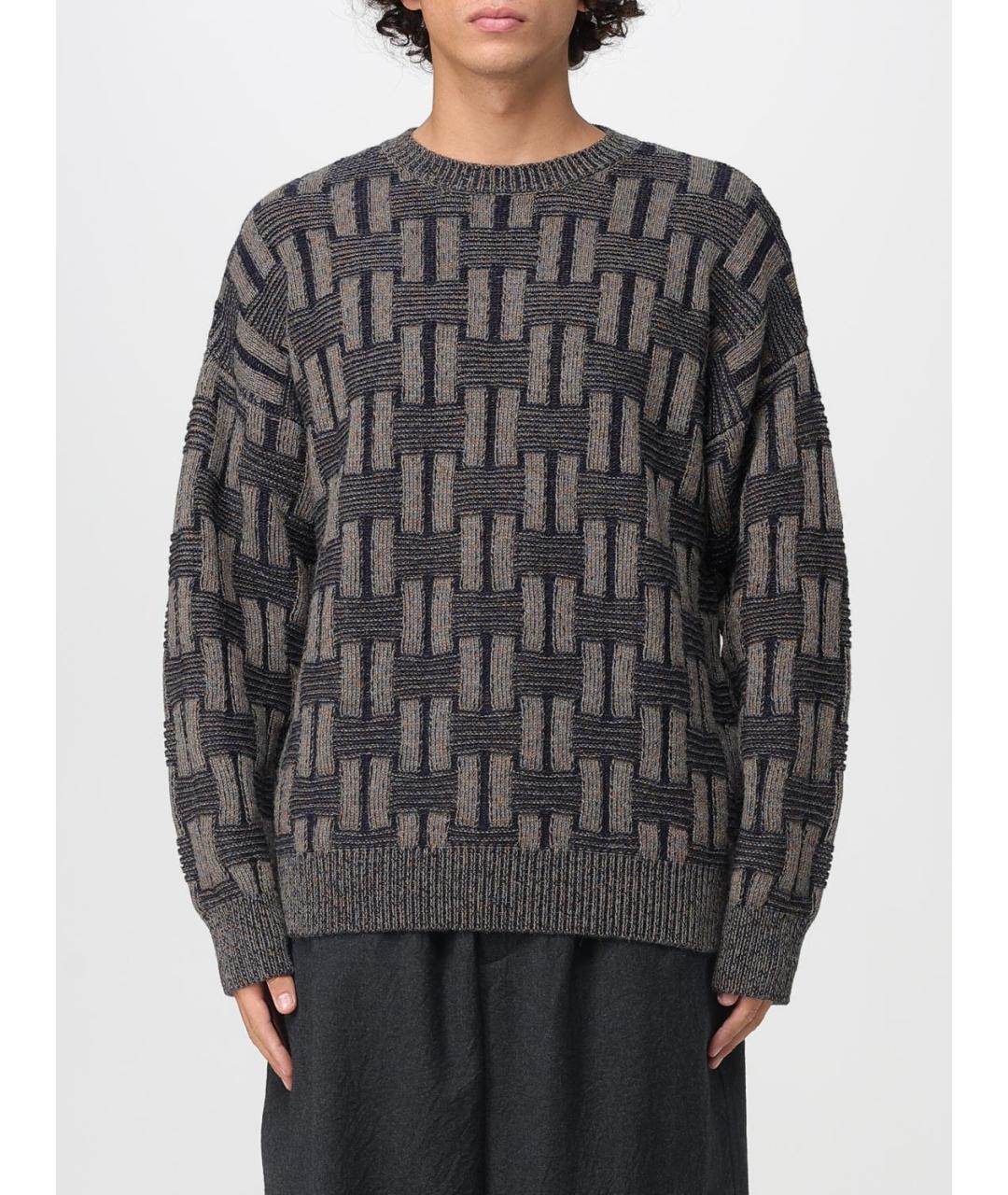 GIORGIO ARMANI Серый шерстяной джемпер / свитер, фото 6