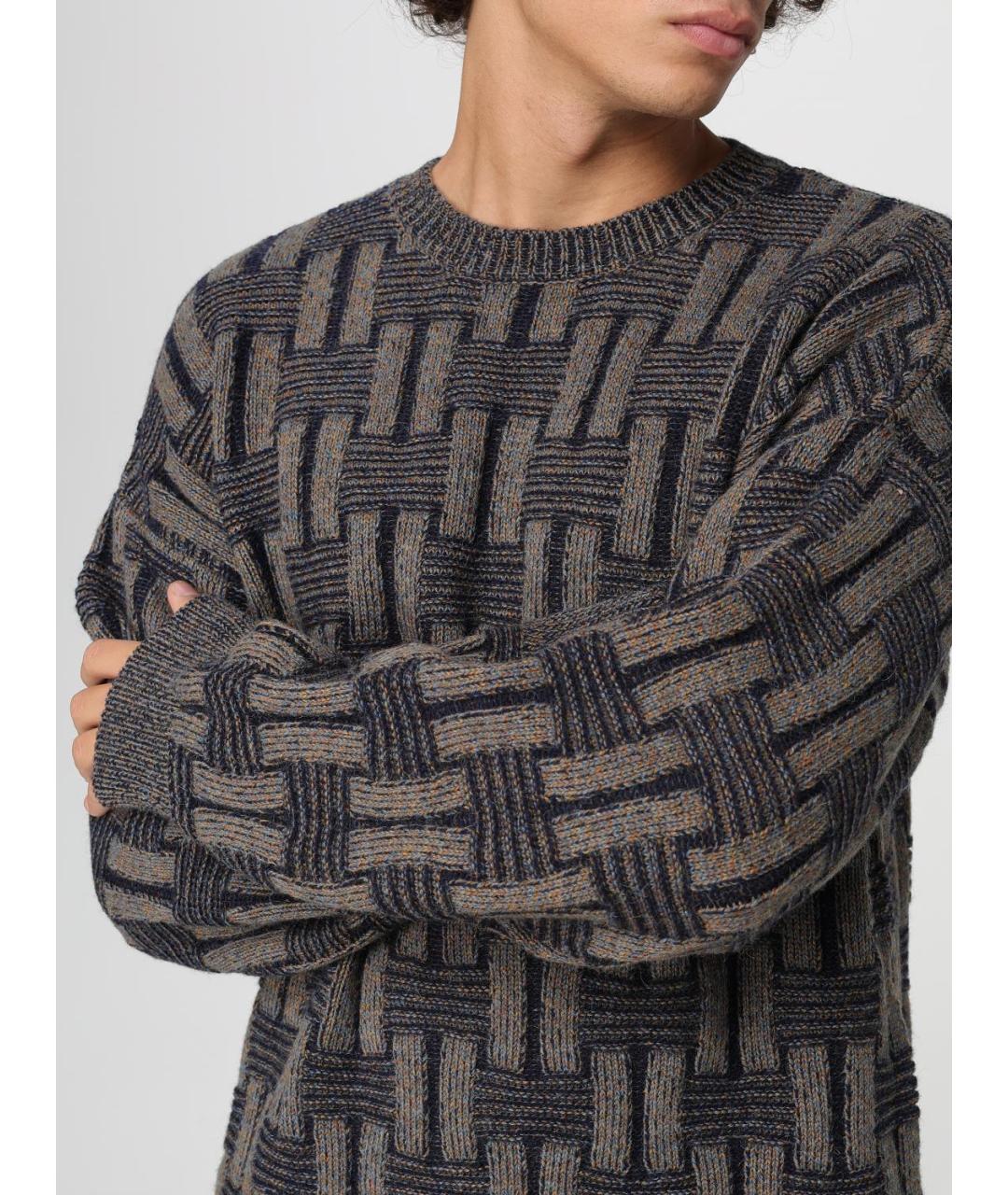 GIORGIO ARMANI Серый шерстяной джемпер / свитер, фото 5