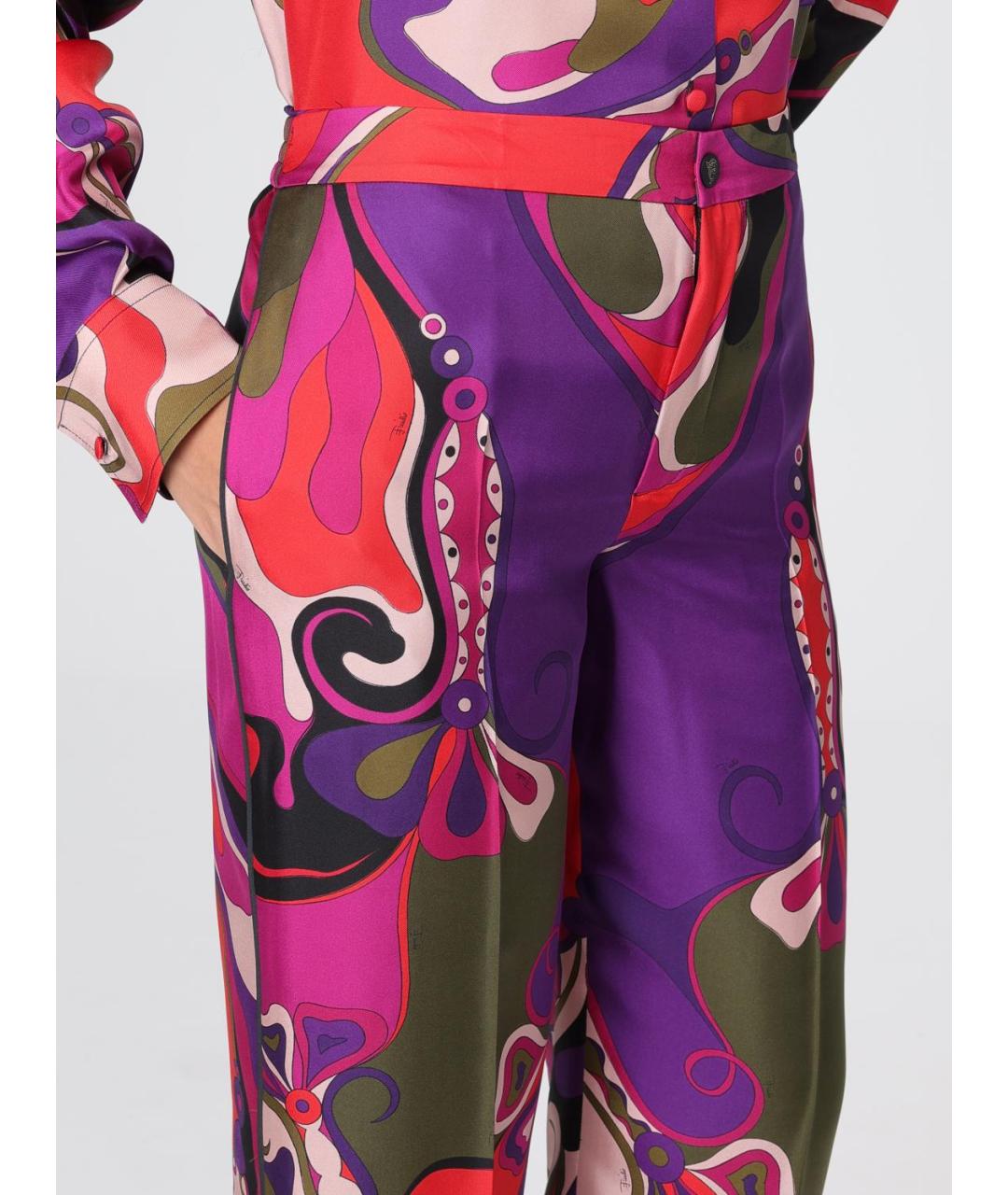 PUCCI Фуксия прямые брюки, фото 6