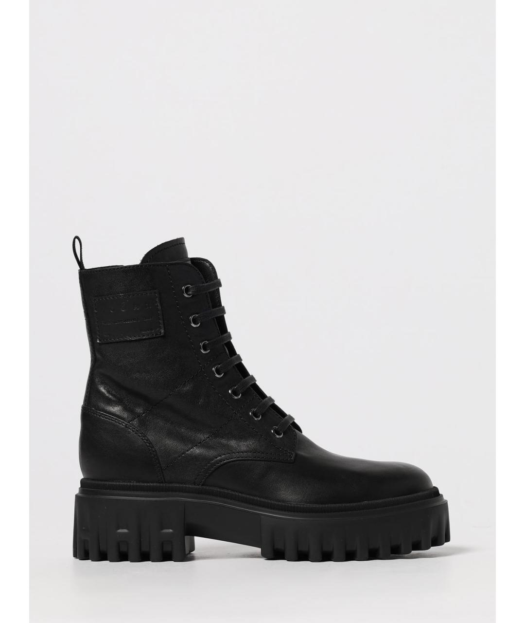 HOGAN Черные кожаные ботинки, фото 5