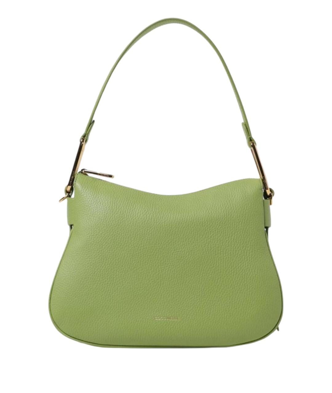 COCCINELLE Салатовая кожаная сумка через плечо, фото 1