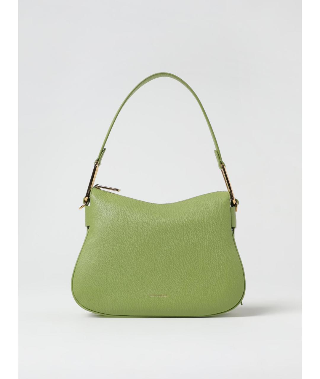 COCCINELLE Салатовая кожаная сумка через плечо, фото 4