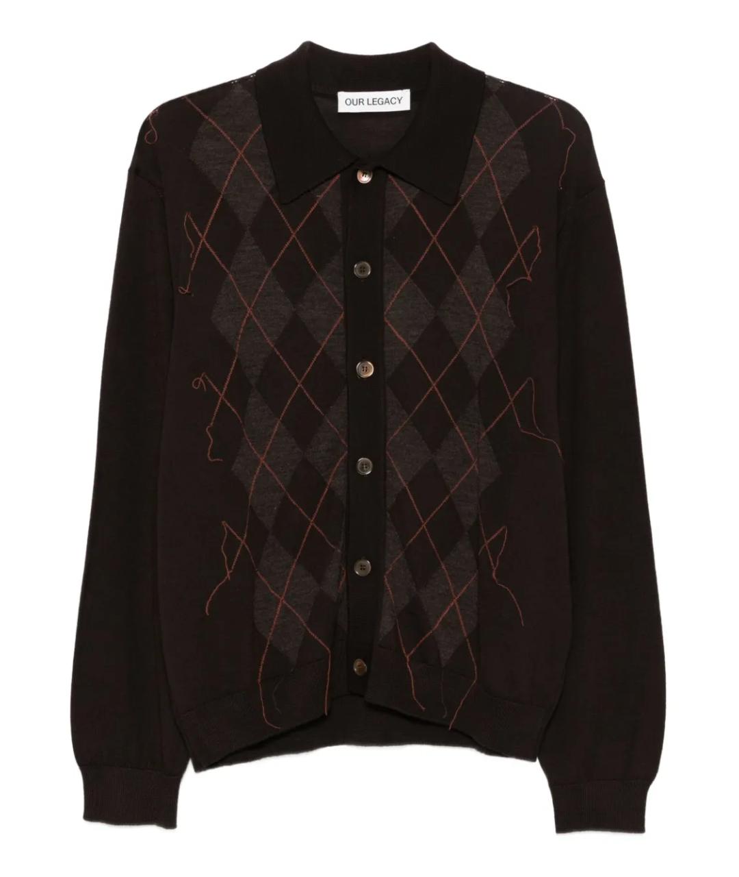 OUR LEGACY Коричневый джемпер / свитер, фото 1