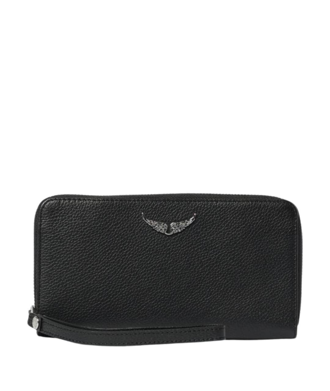 ZADIG & VOLTAIRE Черный кожаный кошелек, фото 1