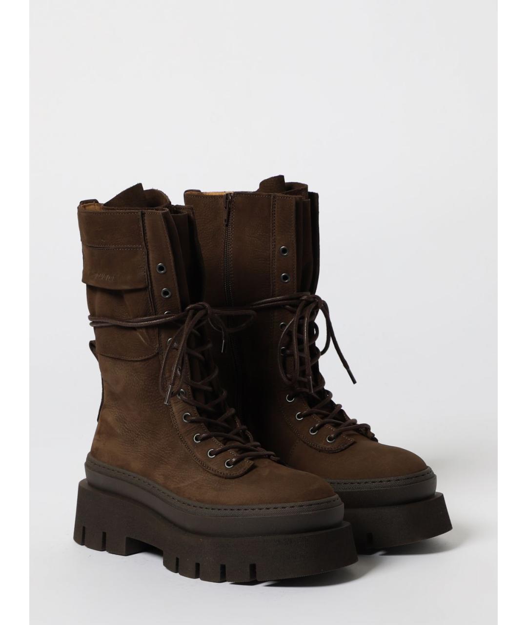 COPENHAGEN Коричневые замшевые ботинки, фото 2