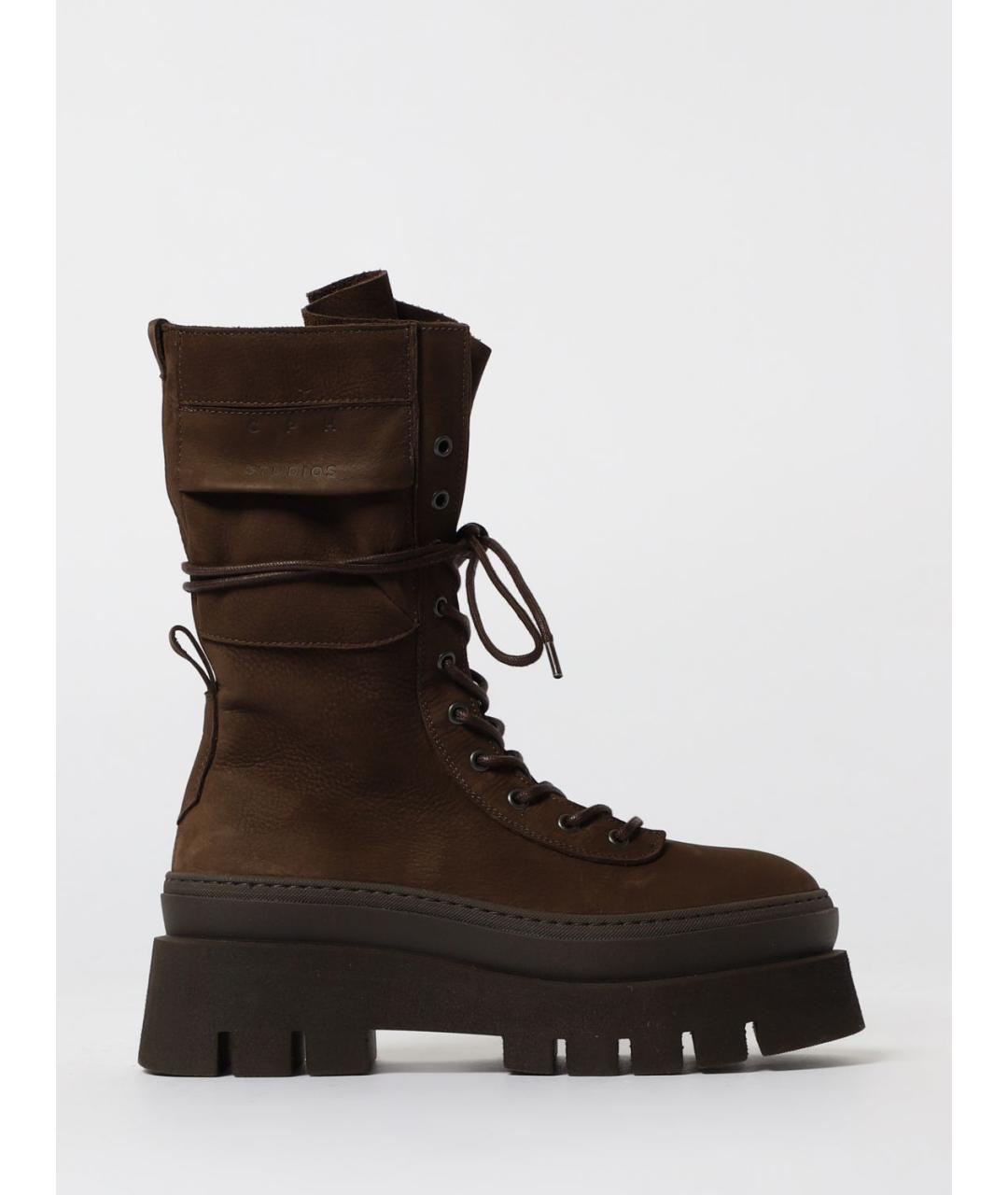 COPENHAGEN Коричневые замшевые ботинки, фото 4