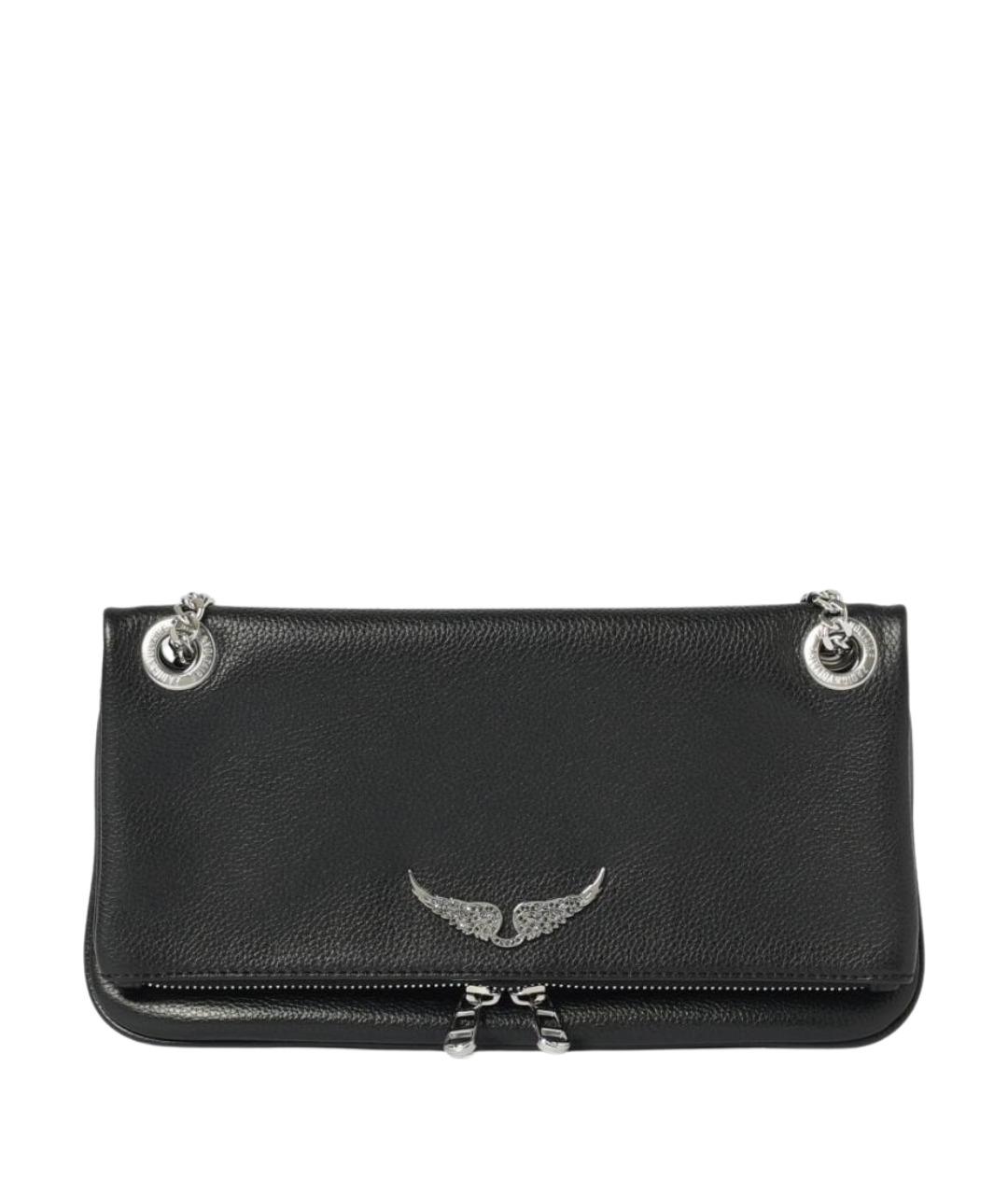 ZADIG & VOLTAIRE Черная кожаная сумка через плечо, фото 1