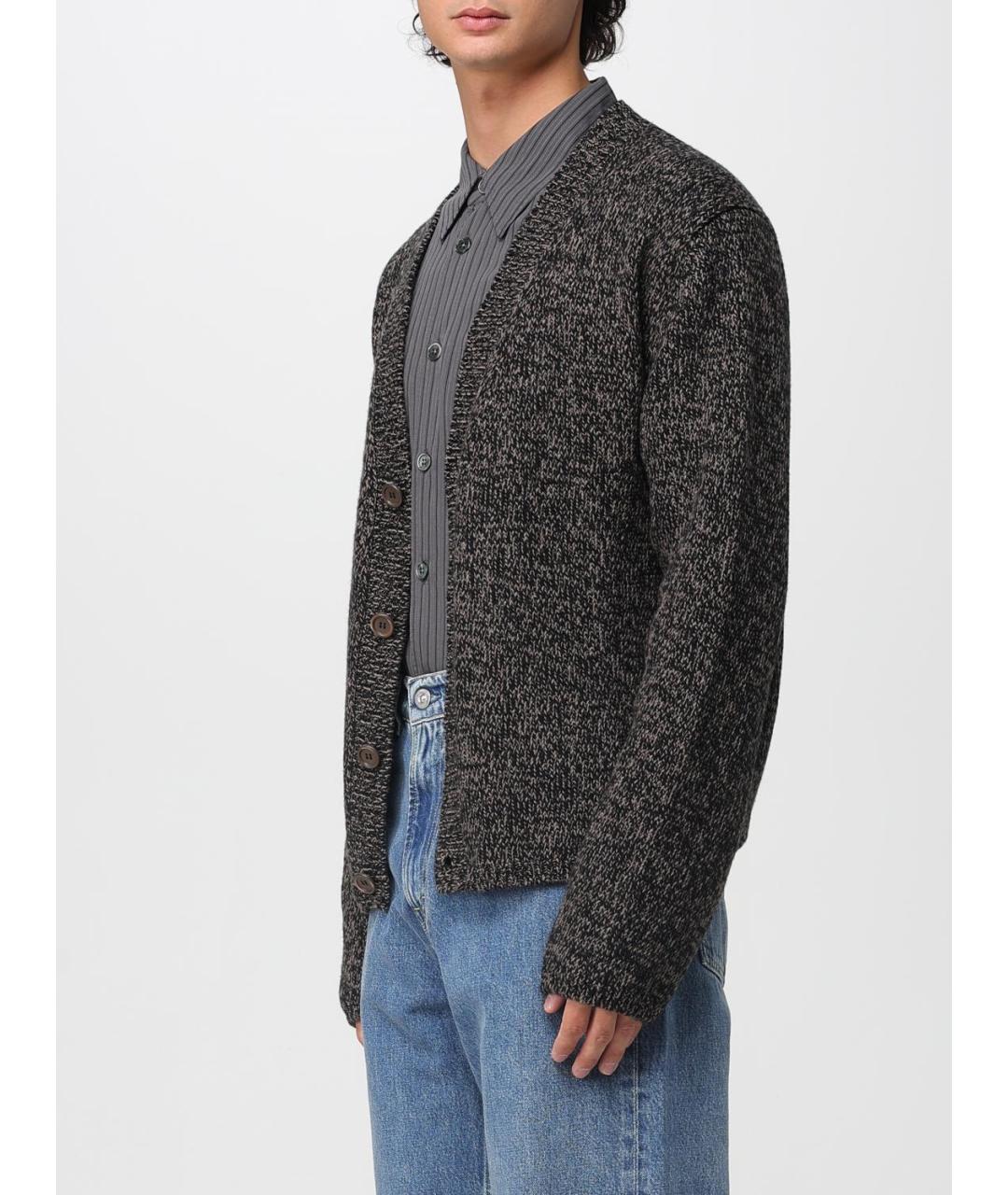 OUR LEGACY Коричневый шерстяной кардиган, фото 5