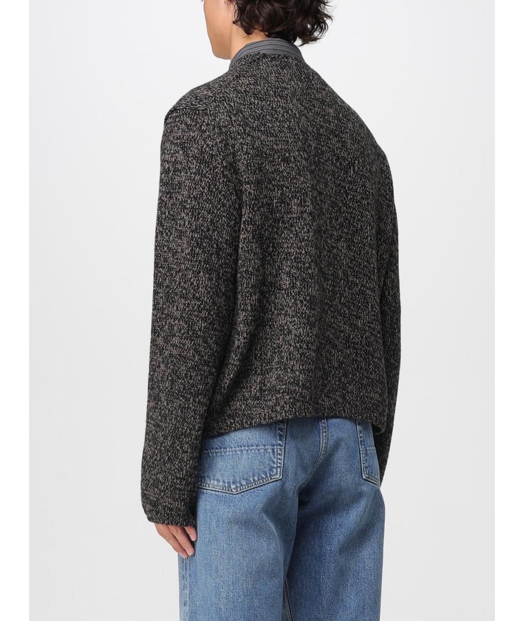 OUR LEGACY Коричневый шерстяной кардиган, фото 4