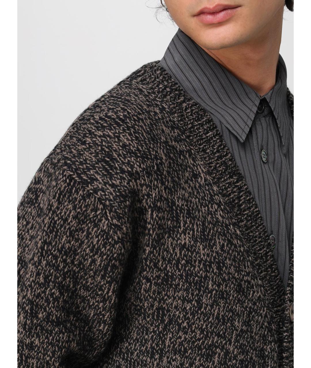 OUR LEGACY Коричневый шерстяной кардиган, фото 6