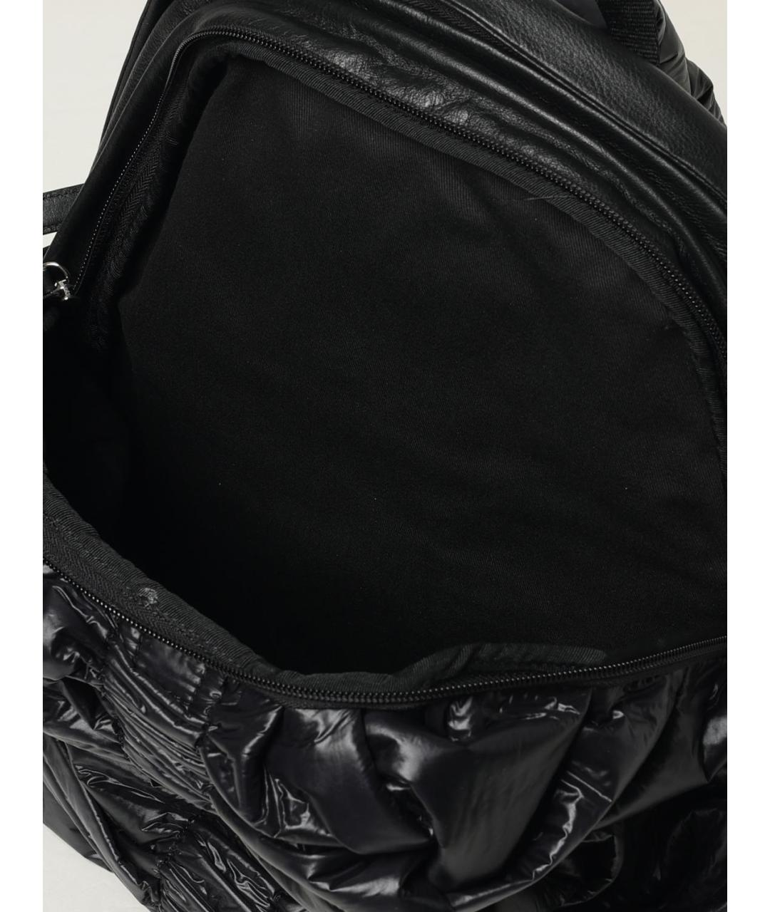 VIC MATIE Черный кожаный рюкзак, фото 4