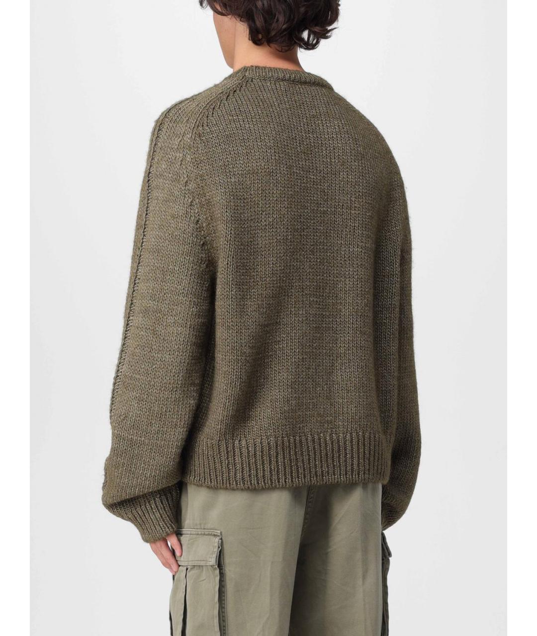 OUR LEGACY Хаки шерстяной джемпер / свитер, фото 3