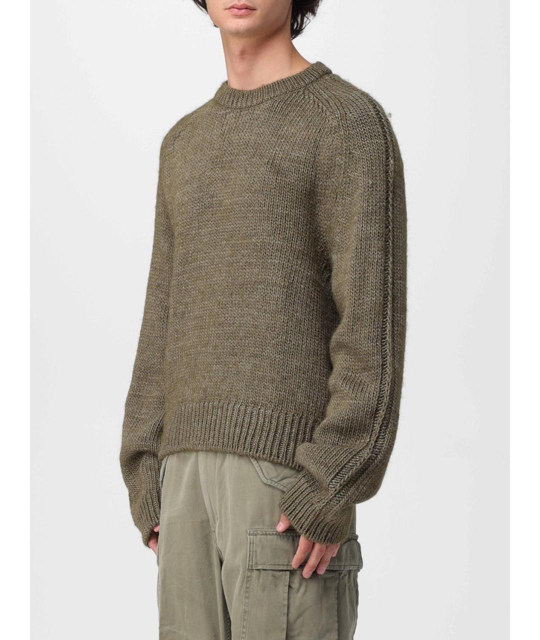 OUR LEGACY Хаки шерстяной джемпер / свитер, фото 4