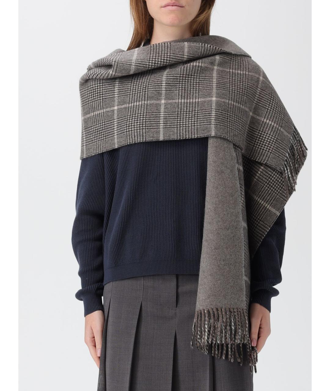 BRUNELLO CUCINELLI Мульти шарф, фото 2