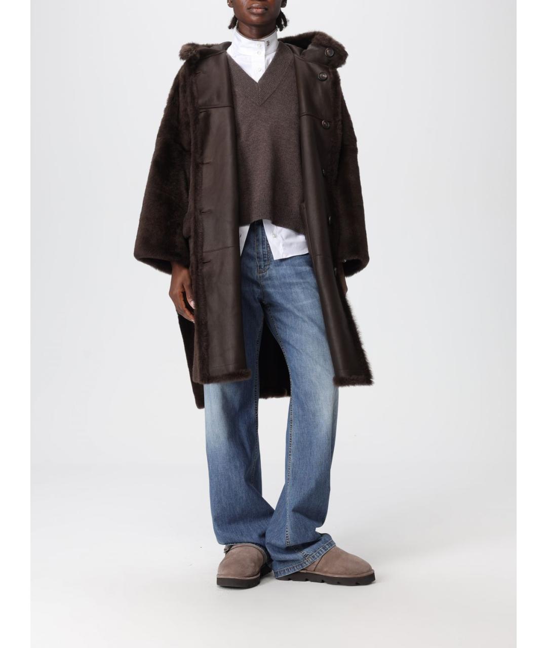 BRUNELLO CUCINELLI Синие прямые джинсы, фото 2