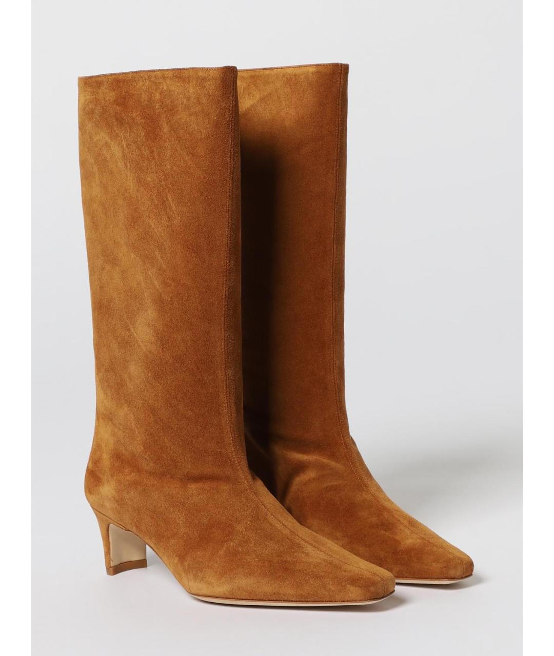 STAUD Коричневые кожаные сапоги, фото 2