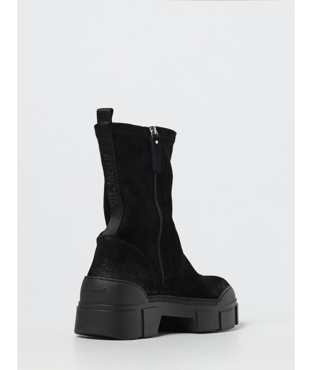 VIC MATIE Черные замшевые ботинки, фото 3