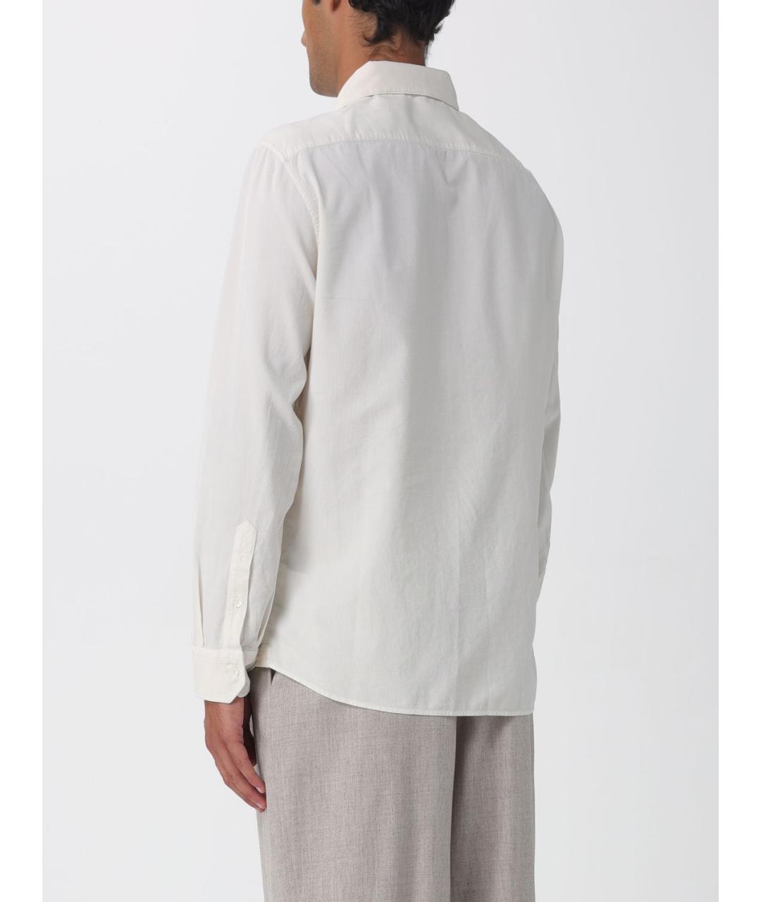BRUNELLO CUCINELLI Белая кэжуал рубашка, фото 3