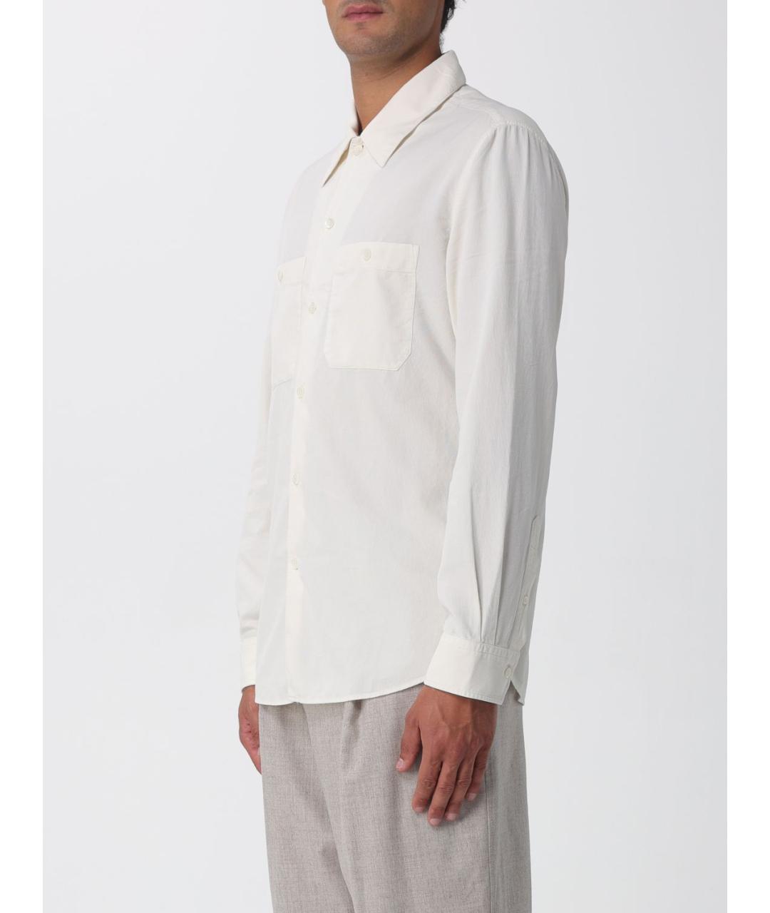 BRUNELLO CUCINELLI Белая кэжуал рубашка, фото 4