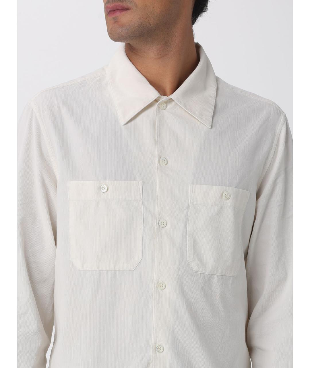 BRUNELLO CUCINELLI Белая кэжуал рубашка, фото 5