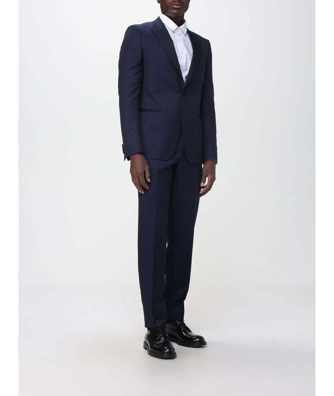 ZEGNA Синий классический костюм, фото 2