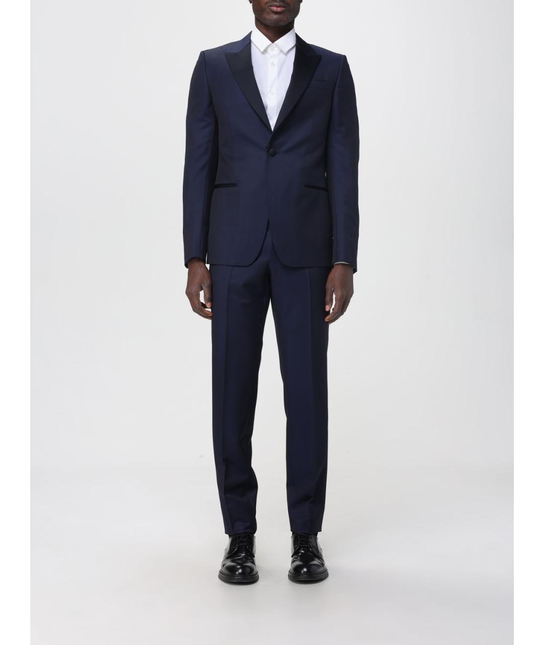 ZEGNA Синий классический костюм, фото 7