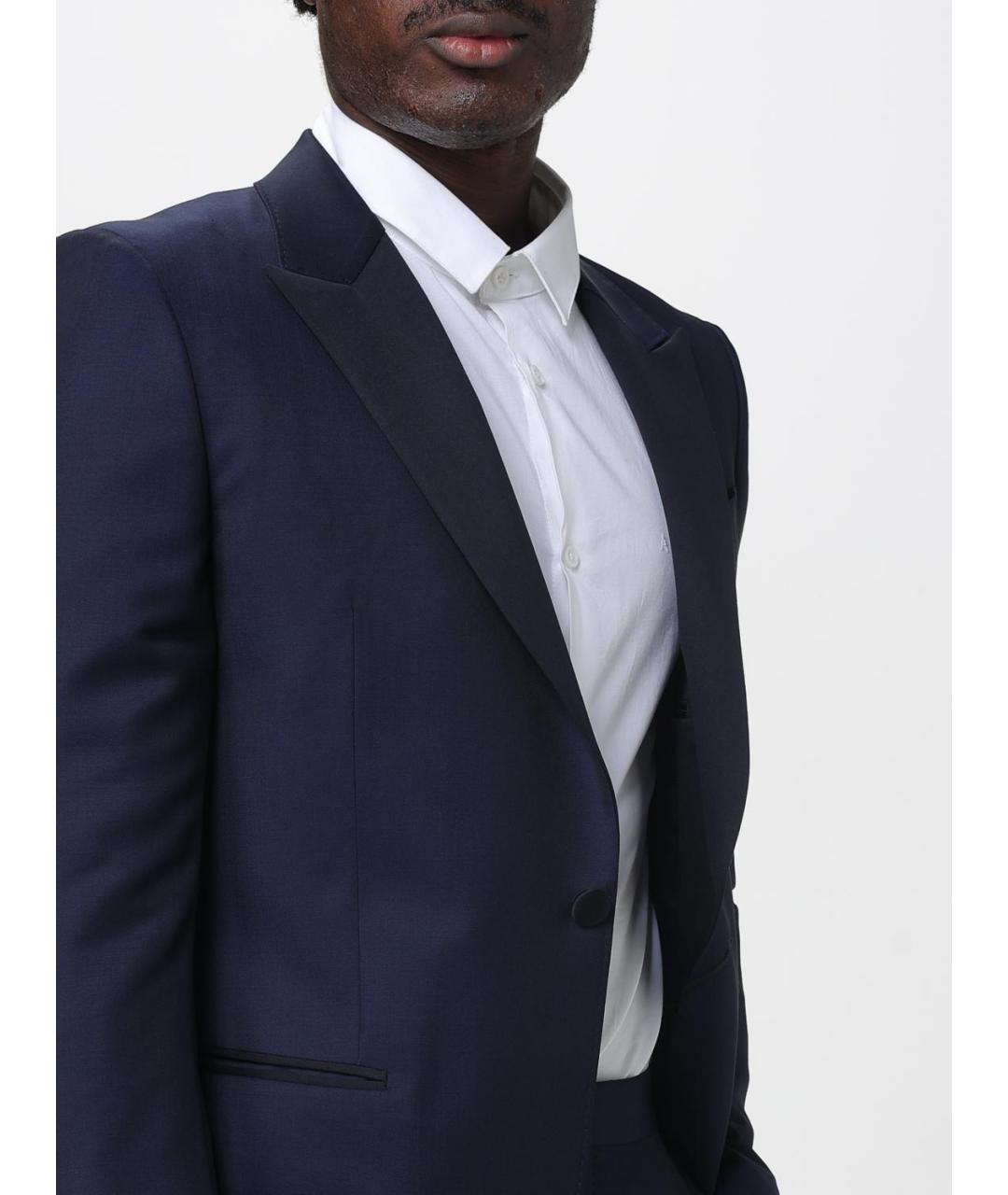 ZEGNA Синий классический костюм, фото 5