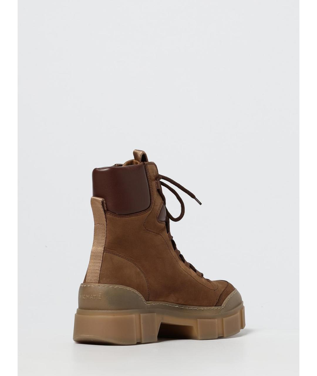 VIC MATIE Коричневые замшевые ботинки, фото 4