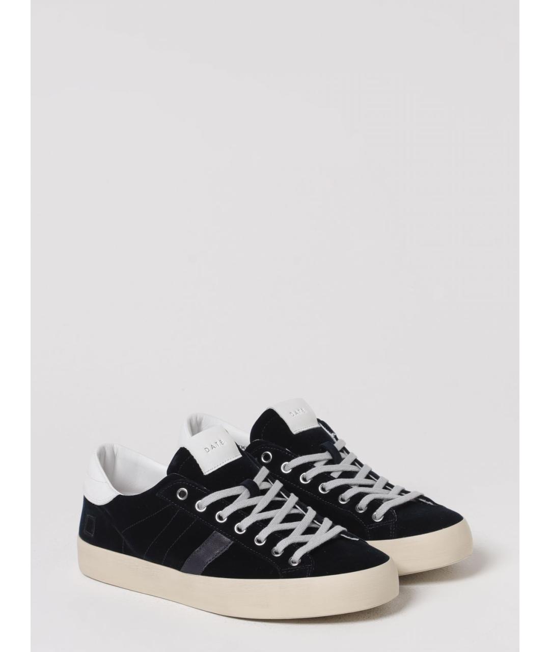 D.A.T.E. Темно-синие кожаные низкие кроссовки / кеды, фото 2