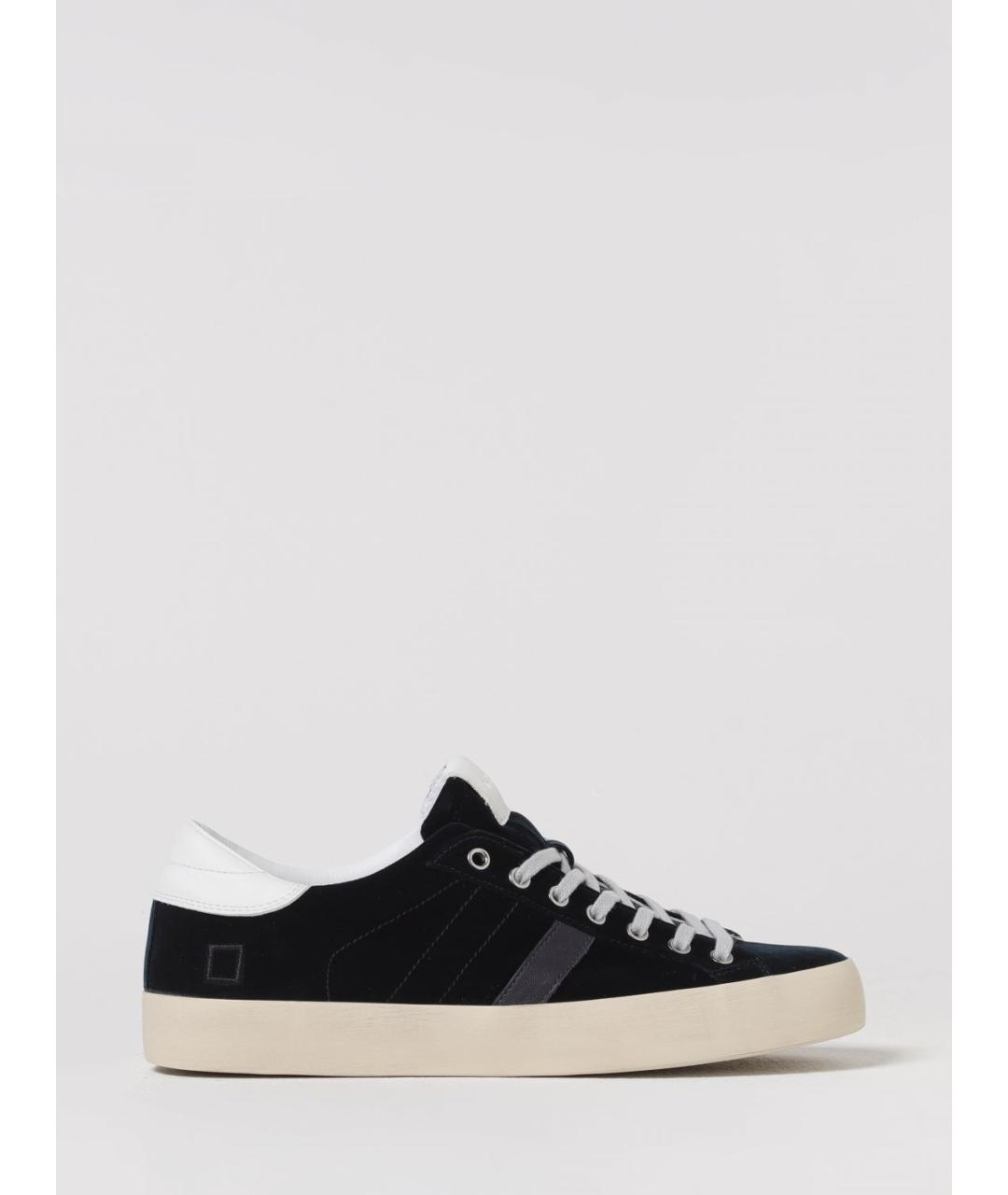 D.A.T.E. Темно-синие кожаные низкие кроссовки / кеды, фото 4