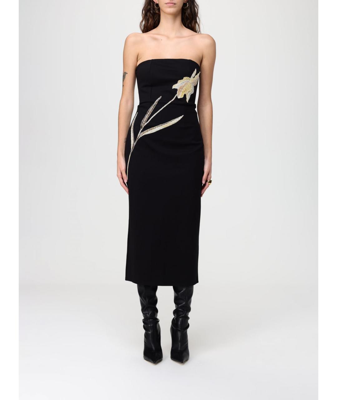 STAUD Фиолетовое вискозное вечернее платье, фото 2