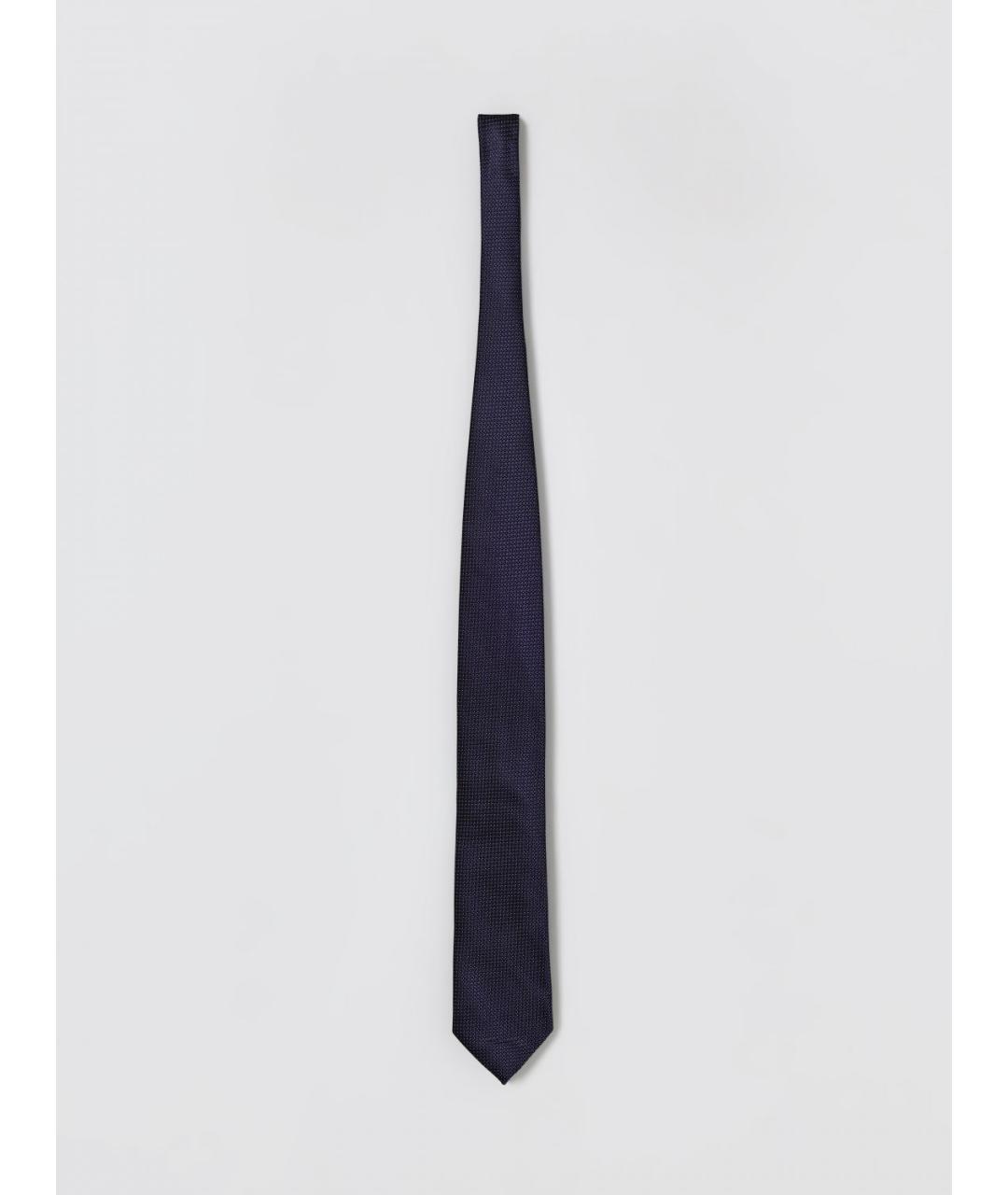 ZEGNA Синий шелковый галстук, фото 3