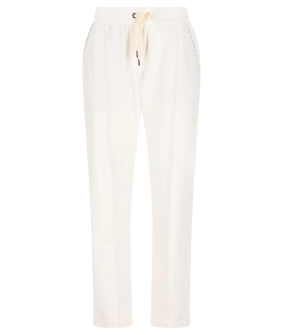 BRUNELLO CUCINELLI Бежевые хлопковые спортивные брюки и шорты, фото 1